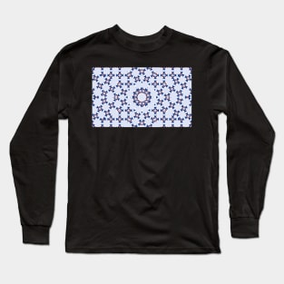 Blue "Coat of Arms" Pattern - Version two Long Sleeve T-Shirt